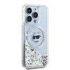 Karl Lagerfeld KLHMP15LLGCHSGH iPhone 15 Pro 6.1 hardcase transparent Liquid Glitter Choupette Head Magsafe
